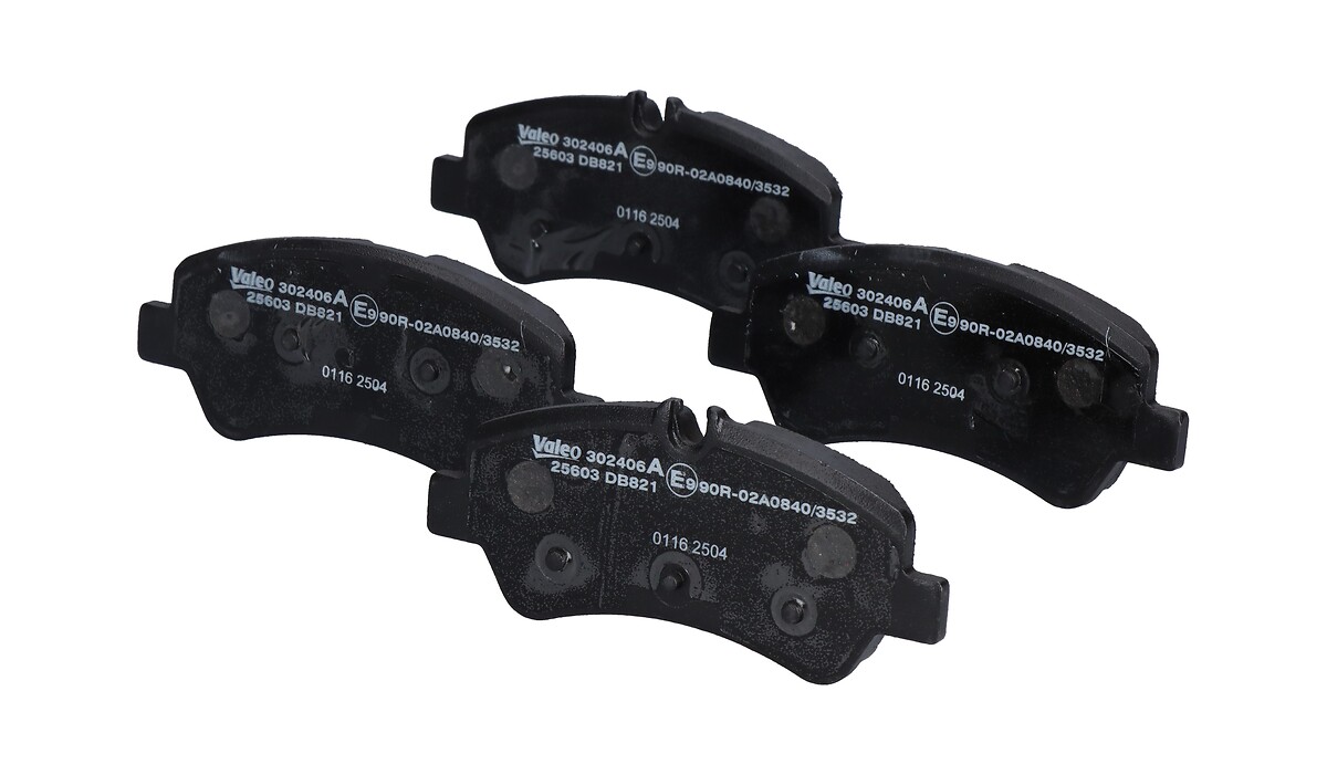 Jeu de 4 plaquettes de frein VALEO ref. 302406A